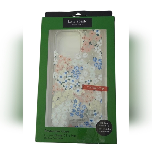 kate spade Other - Kate Spade - NEW Floral iPhone 15 Pro Max Case - MagSafe 12ft Drop Test